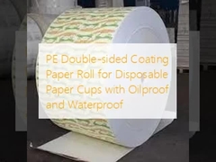 오일 및 방수성 있는 일회용 종이 컵용 PE 양면 코팅 종이 롤