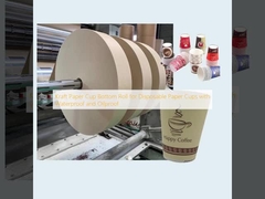 Kraft Paper Cup Bottom Roll for Disposable Paper Cups with Waterproof and Oilproof 