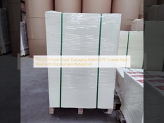 Premium Food-Grade Packaging Material PE Coated Paper Sheet with Oilproof and Waterproof