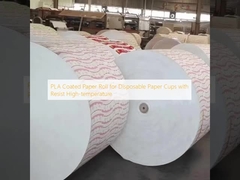 높은 온도에 저항하는 일회용 종이 컵용 PLA 코팅 종이 롤