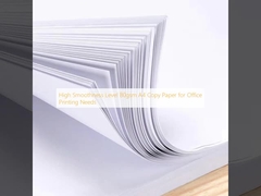 High Smoothness Level 80gsm A4 Copy Paper for Office Printing Needs