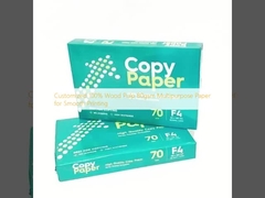 Customized 100% Wood Pulp 80gsm Multipurpose Paper for Smooth Printing