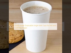 식품용 고온 및 냉음 음료용 일회용 단벽 컵