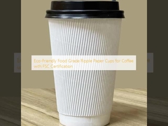 환경 친화적 인 식품 등급 FSC 인증을 가진 커피용 종이 컵