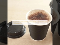 4 OZ 뜨거운 음료 및 차가운 음료용 책임없는 작은 에스프레소 종이 컵
