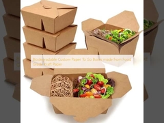 생분해 가능한 사용자 지정 종이 가자 식품 품질 크래프트 종이로 만든 상자