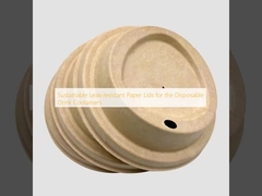 일회용 음료 용기용 지속 가능한 누출 저항 종이 뚜??