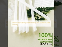 100% compostability Planet-friendly PLA Straws for Safe Drinking 