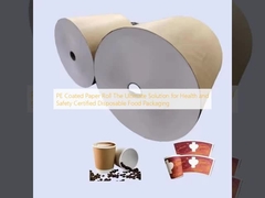 PE 코팅 된 종이 롤 건강 및 안전 인증을 받은 일회용 식품 포장용품의 궁극적 인 해결책