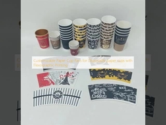 플렉서그래픽 프린팅을 가진 일회용 종이 컵을 위한 맞춤형 종이 컵 팬