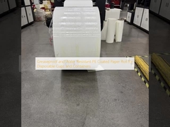 Greaseproof and Water Resistant PE Coated Paper Roll for Disposable Cups and Containers