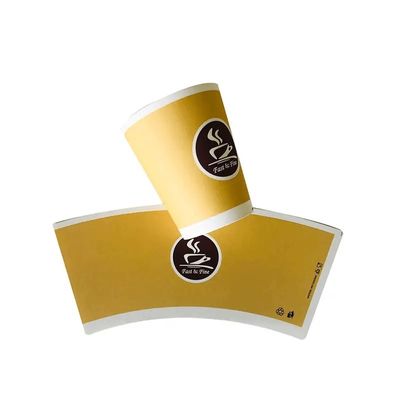 Eco Friendly Paper Cup Fan Waterproof Paper Cup Raw Material Resist High Temperature