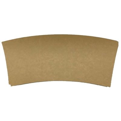 Waterproof Kraft Paper Cup Blanks Single PE Coating For Flexographic Printing