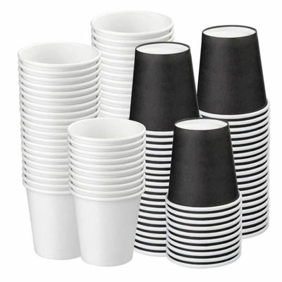 Portable Food Grade Paper Single Wall Cups With Customized Size And Colors