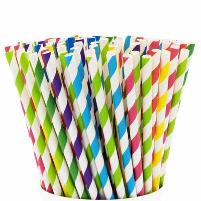 Custom Food Grade Sustainable Paper Straws For Bubble Tea And Coffee Drinking