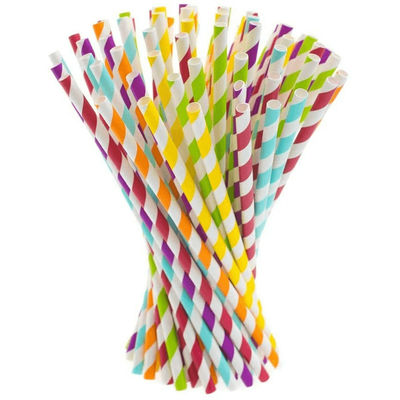 Custom Food Grade Sustainable Paper Straws For Bubble Tea And Coffee Drinking