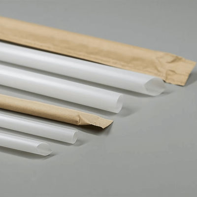 100% Biodegradable And Compostable Paper Straws For Beverage