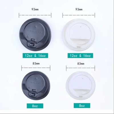 Leak Proof Beverage Plastic Lid Durable Paper Cups Accessories