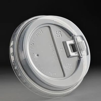 Durable PP PS Plastic Lid Disposable Leak Proof For Hot And Cold Beverages