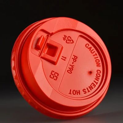 Durable PP PS Plastic Lid Disposable Leak Proof For Hot And Cold Beverages