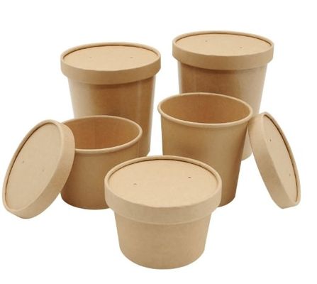 Beli Custom Disposable Food Grade Paper Soup Bowl Dengan Proof Kebocoran Dan Greaseproof online manufacture