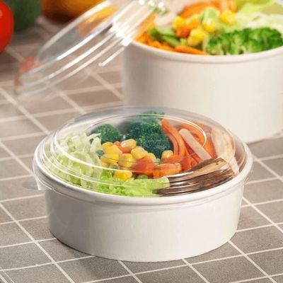 Biodegradable PLA Coated Paper Salad Bowl With FSC Certified