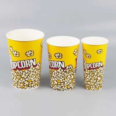 Custom Eco Friendly Food Safe Paper Popcorn Bucket With FDA Certified