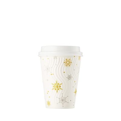 Food Grade Double Wall Embossed Paper Cups With FSC Certified Customized