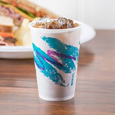 2.5oz - 32oz Paper Cold Cups Bpa Free Customized For Ice Filled Beverages