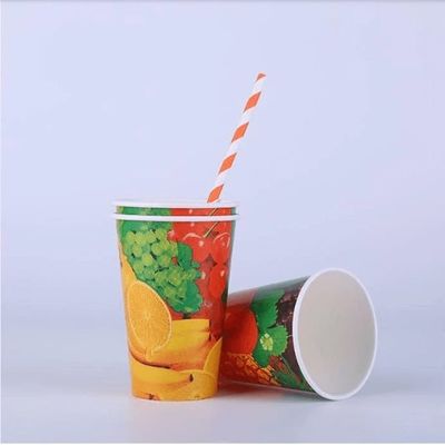 2.5oz - 32oz Paper Cold Cups Bpa Free Customized For Ice Filled Beverages