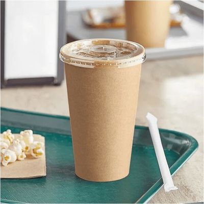2.5oz - 32oz Paper Cold Cups Bpa Free Customized For Ice Filled Beverages