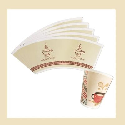Custom Waterproof Kraft Paper Cup Fan For Producing Food Packaging Containers