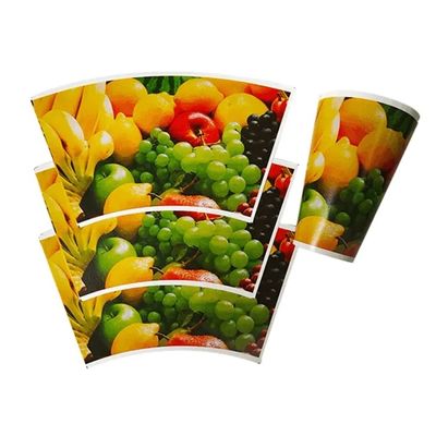 Custom Waterproof Paper Fan For Paper Cup Virgin Pulp Style