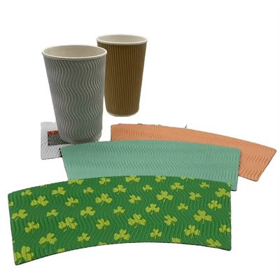 Biodegradable PLA Coated Paper Cup Fan FSC Certified Paper Cup Blanks