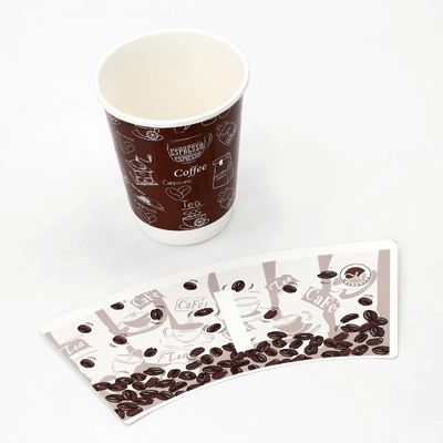 Food Garde Disposable Paper Cup Fan Waterproof Customized Eco Friendly