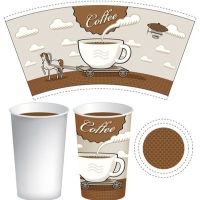 Sun Paper Pre-cut Paper Cup Fan for Eco-friendly Paper Cup Forming