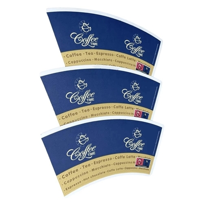 Biodegradable PLA Coated paper cup fans with waterproof and Greaseproof