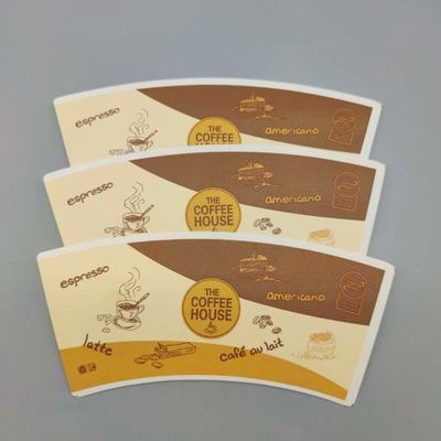 Buy PE coated paper cup fan for  disposable hot coffee and cold beverage paper cup online manufacture