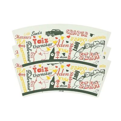 comprare Ventagli di carta per bicchieri rivestiti in PE impermeabile con stampa a colori personalizzata per la produzione di bicchieri di carta online manufacture