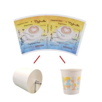 Beli Kipas Cangkir Kertas Dinding Tunggal Berlapis PLA Tahan Air Multi-Warna 2.5oz-32oz Untuk Minuman online manufacture