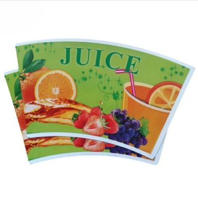 Buy Factory Paper Cup Fan Raw Material For Making Paper Cup With Single PE Coated Printed online manufacture