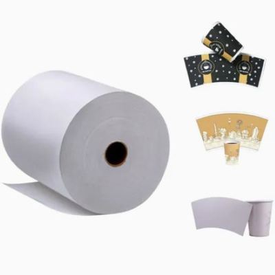 شراء Flod Resistance PE Coated Paper Roll Oilproof Waterproof  For Beverage Tea Coffee Cups online manufacture