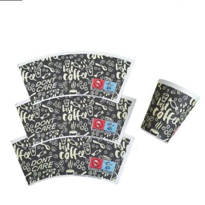 خرید Custom Printed Hot Beverage Drink White Paper Coffee Cup Fan With PE Coated online manufacture