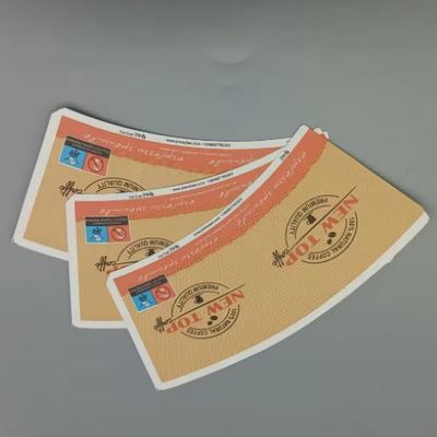 কেনা High Tear Paper Cup Fan Disposable Biodegradable Food Grade For Beverage online manufacture