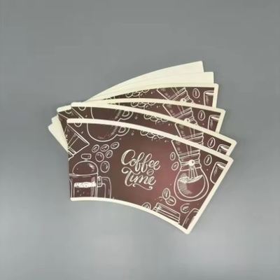 comprar PE PLA Coated Food Grade Wholesale Price Single Custom Logo Fan Hot Coffee Raw Material online manufacture