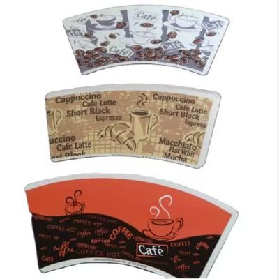 comprar Heat Insulation Hot Sale Raw Material Paper Fans PLA Coated Coffee Paper Cup Fan online manufacture