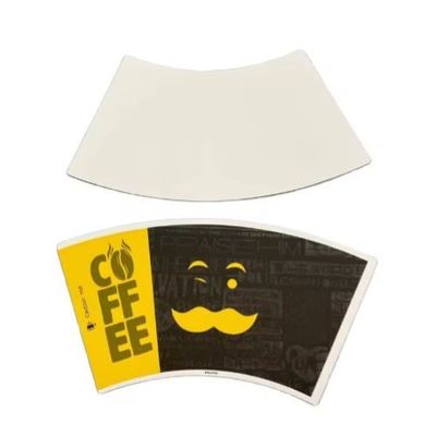 Buy Oilproof 150GSM-350GSM Double PE Coated Customized Logo Printing Paper Cup Fan online manufacture