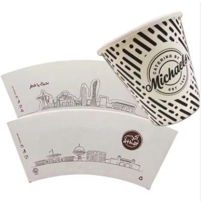 comprar Double Side Cold Drink Cup Ice Cream Paper Cup Fan Food Grade With Single Double PLA Coating online manufacture