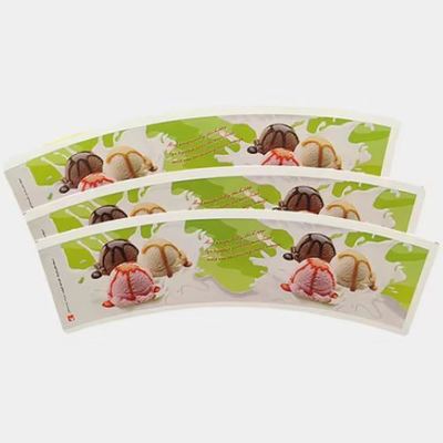 comprare Moisture-proof Customized Disposable 100% Wood Pulp Raw Material Paper Cup Fan online manufacture