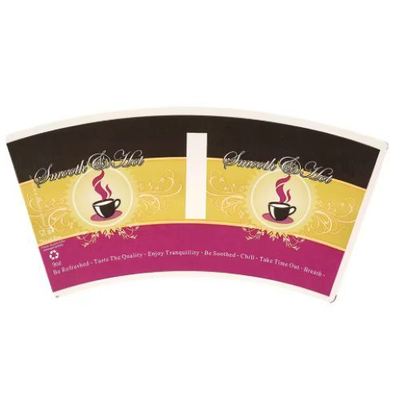 kopen Custom Designed Flexo Printing Coated Single PLA Paper Cup Fan for Coffee Paper online manufacture